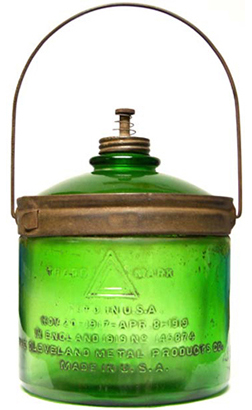Cleveland Metal Products Kerosene Jar - 7-Up Green