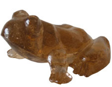 Glass Molded Frogs - Oarnge